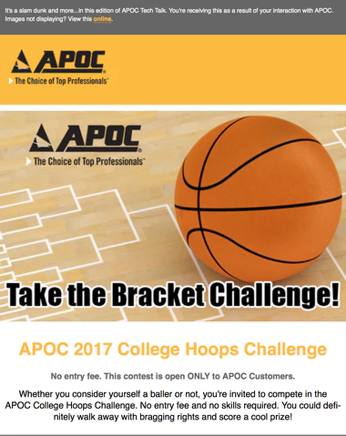 APOC 2017 COLLEGE HOOPS CHALLENGE!