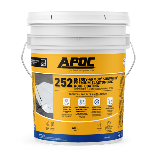 APOC<sup>®</sup> 252 Energy-Armor Sunwhite<sup>®</sup> Premium Elastomeric Roof Coating