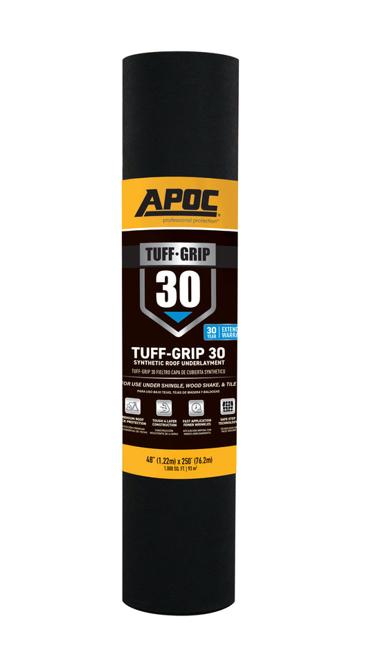 APOC Tuff-Grip™ 30 Premium Synthetic Roofing Underlayment