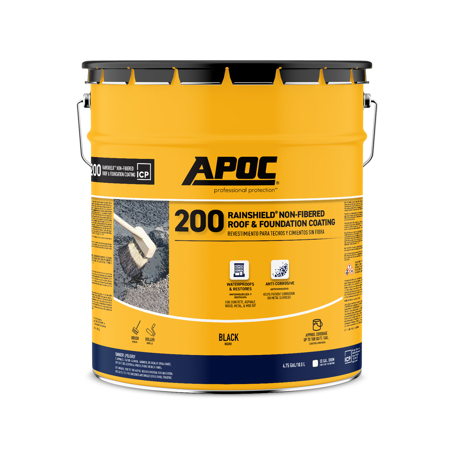 APOC<sup>®</sup> 200 Rainshield <sup>®</sup> Non-Fibered Roof & Foundation Coating