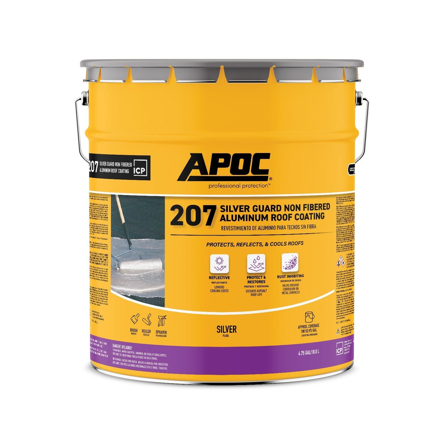APOC<sup>®</sup> 207 Silver Guard<sup>®</sup> Non-Fibered Aluminum Roof Coating