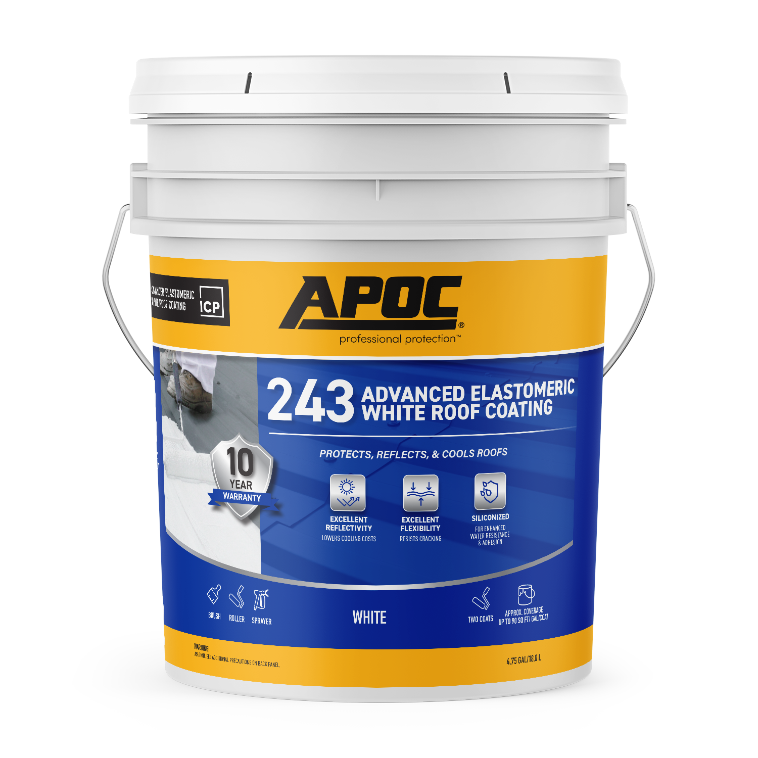 APOC 243 Advanced Elastomeric White Roof Coating