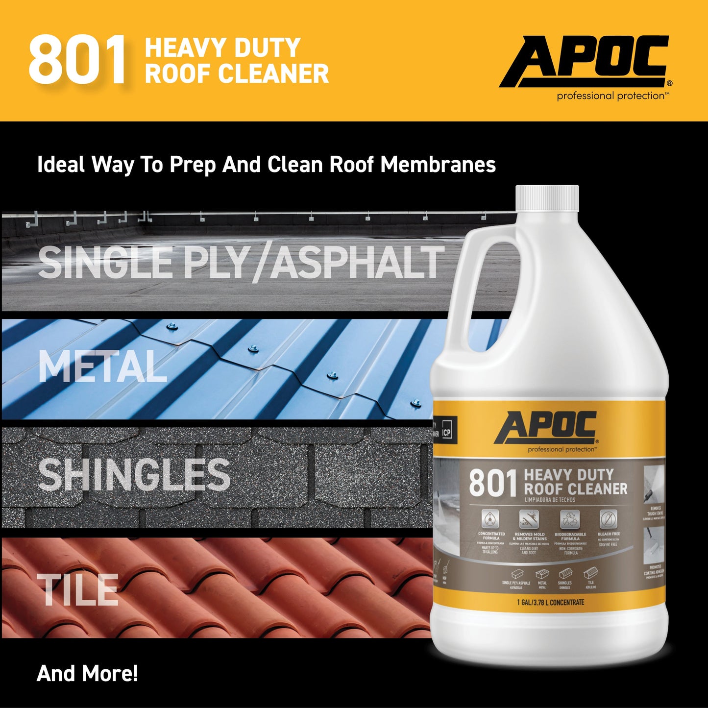 APOC<sup>®</sup> 801<br>Heavy Duty Roof Cleaner