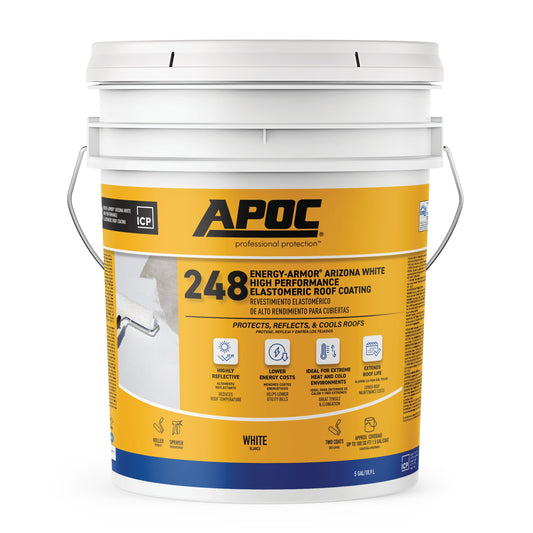 APOC<sup>®</sup> 248 Energy-Armor<sup>®</sup> Arizona White High Performance Elastomeric Roof Coating