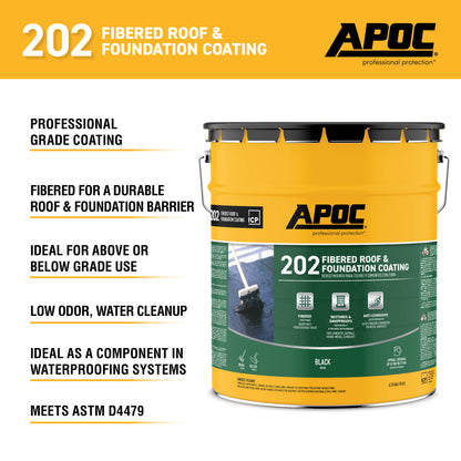 APOC<sup>®</sup> 202 Rainshield<sup>®</sup> Fibered Roof & Foundation Coating