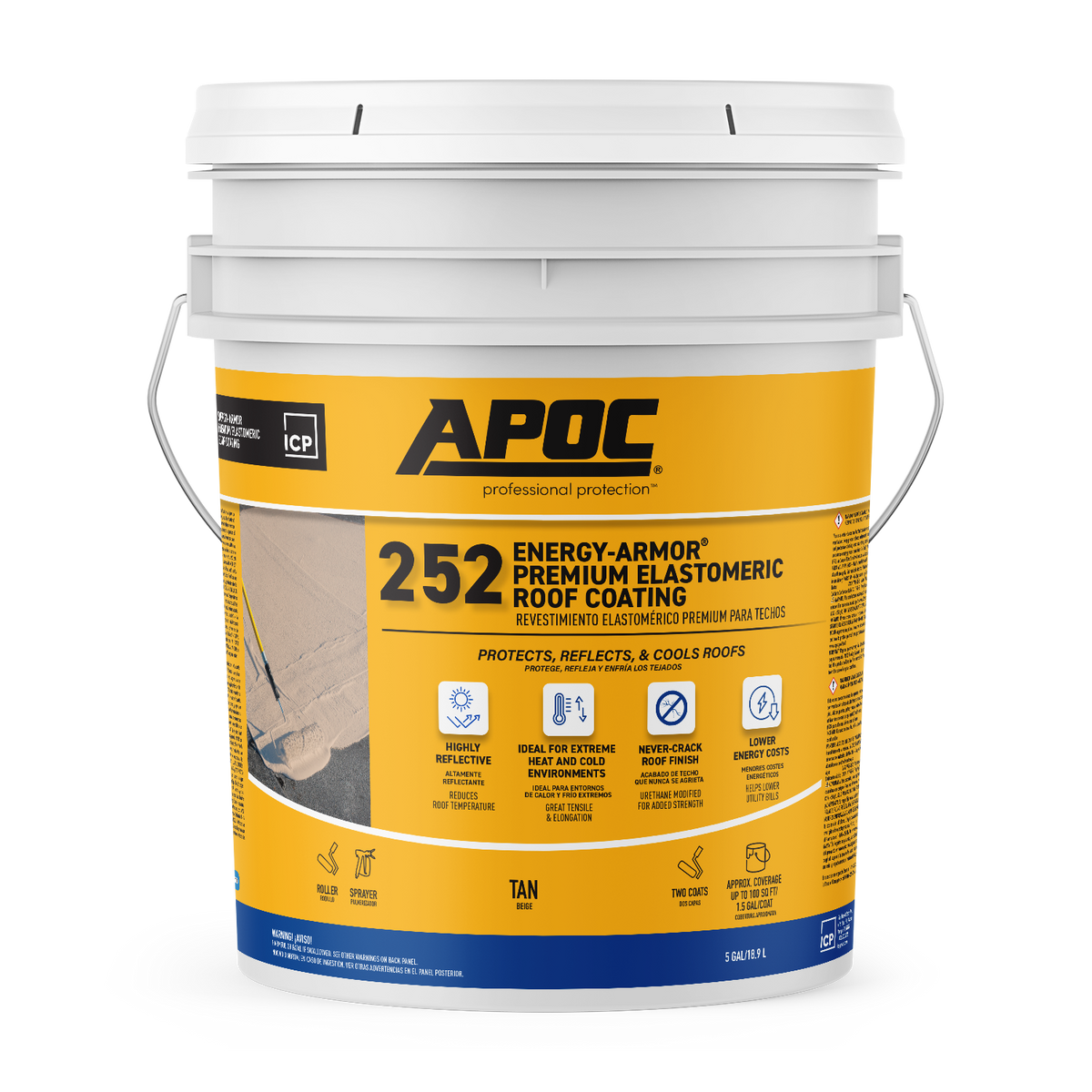 Apoc APOC® 252 Energy-Armor Sunwhite® Premium Elastomeric Roof Coating