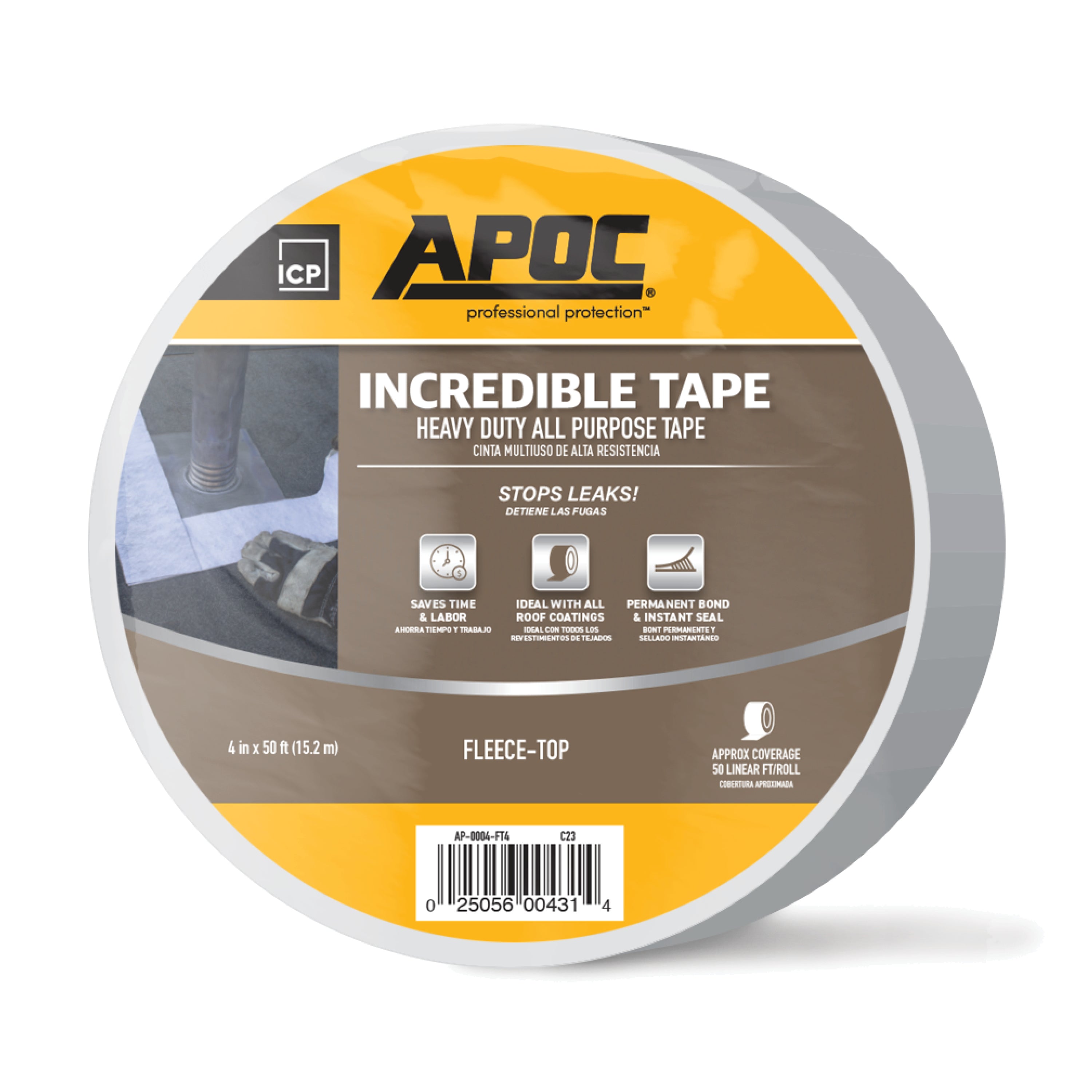 APOC® Incredible Tape Heavy Duty All Purpose Fleece-Top Tape