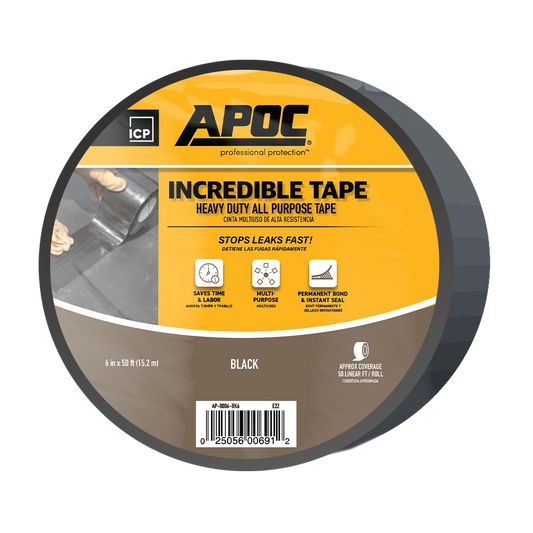 APOC<sup>®</sup> Incredible Tape Heavy Duty All Purpose Black Tape