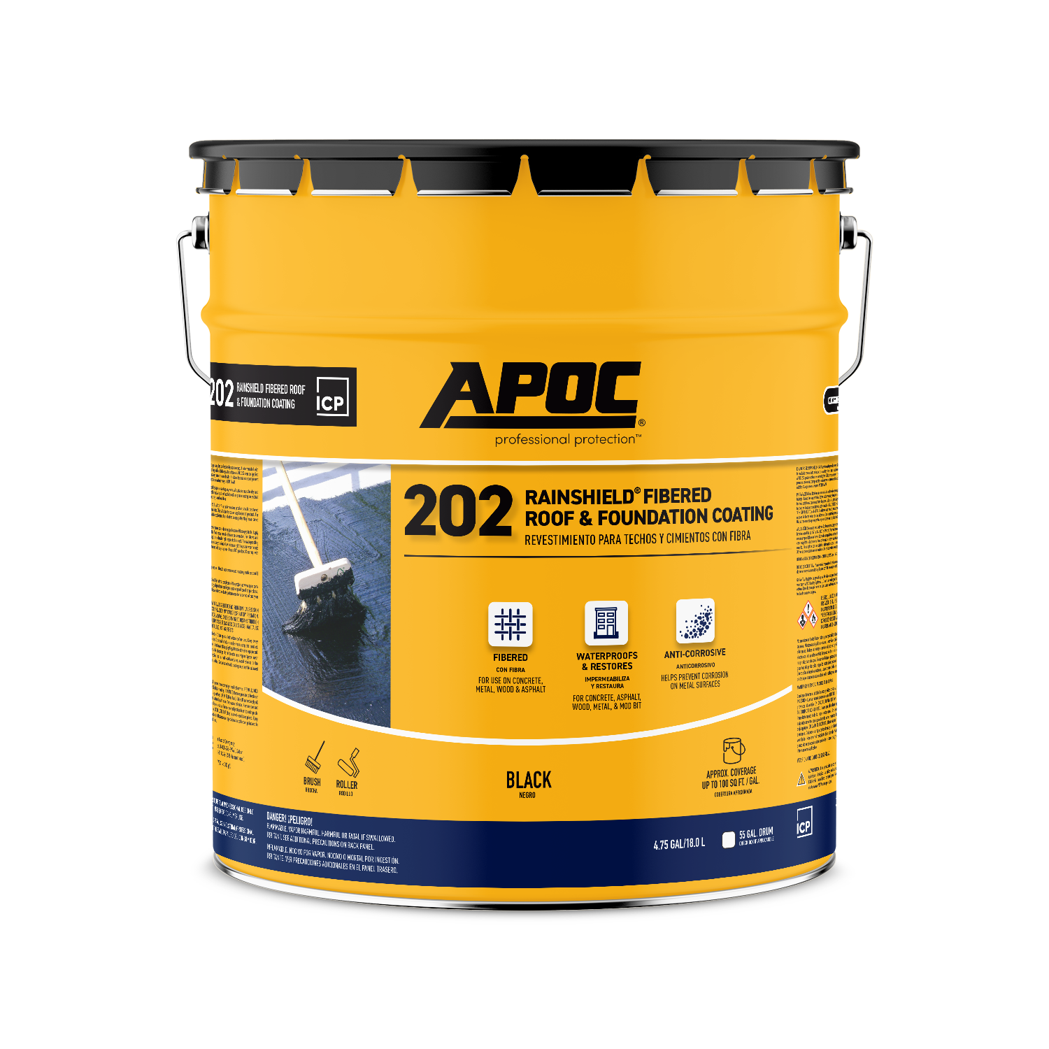 Apoc System APOC® 202 Rainshield® Fibered Roof & Foundation Coating