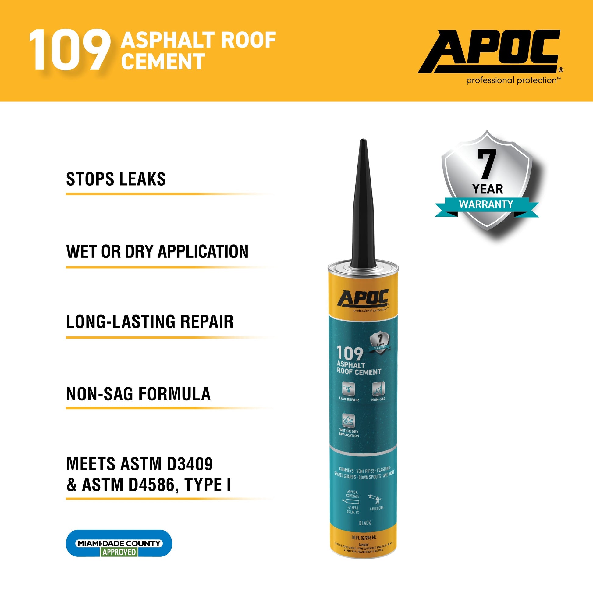APOC Rain-Proof 10.1-fl oz Fibered Waterproof Cement Roof Sealant APOC Rain-Proof 10.1-fl oz Fibered Waterproof Cement Roof Sealant