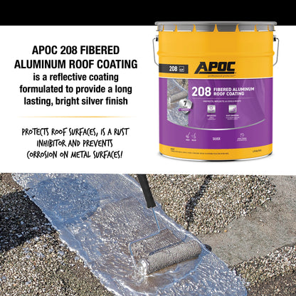 APOC<sup>®</sup> 208<br> Fibered Aluminum Roof Coating