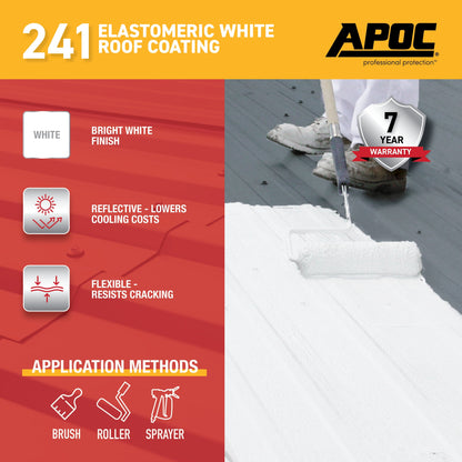 APOC<sup>®</sup> 241<br>Elastomeric White Roof Coating