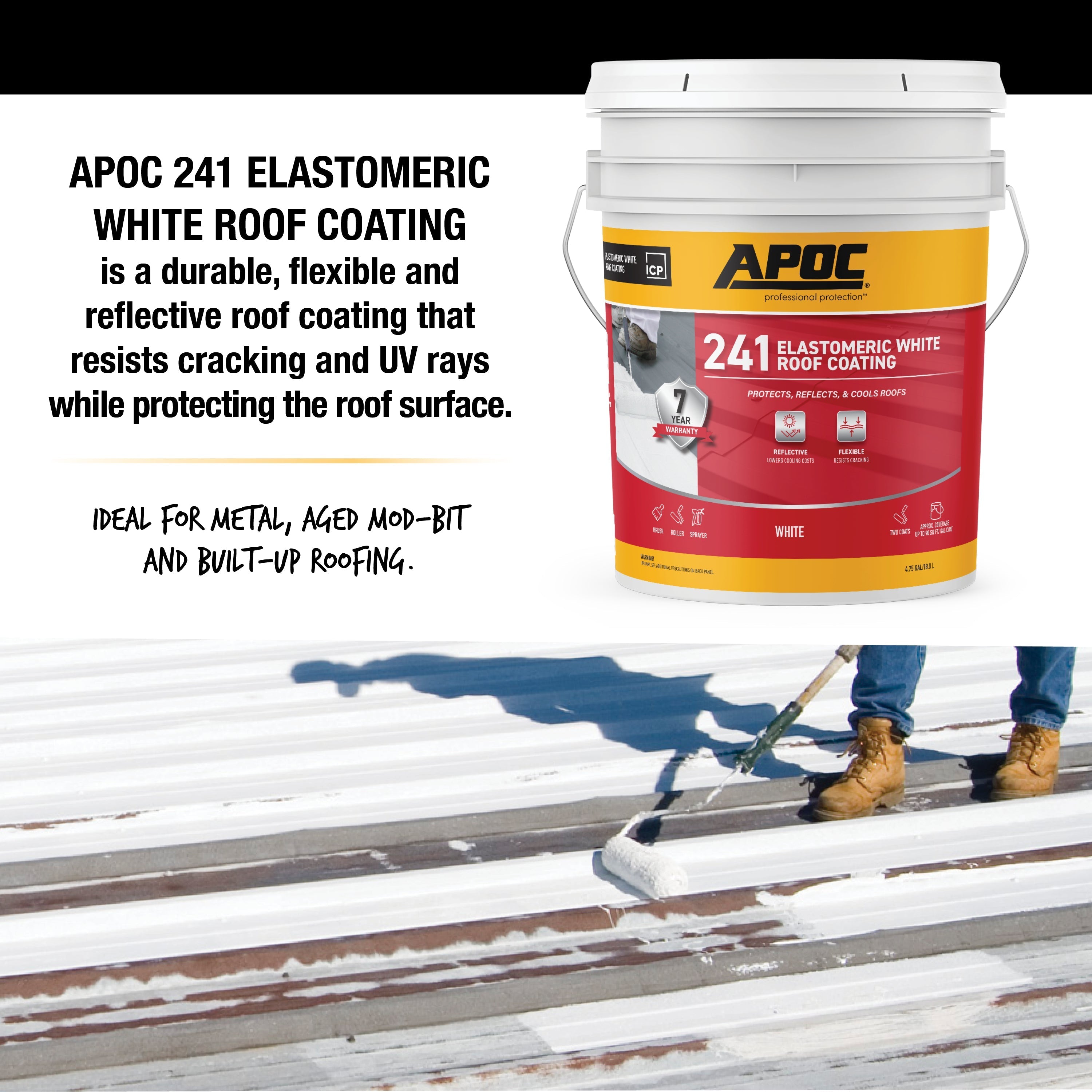 APOC 241Elastomeric White Roof Coating APOC 241Elastomeric White Roof Coating