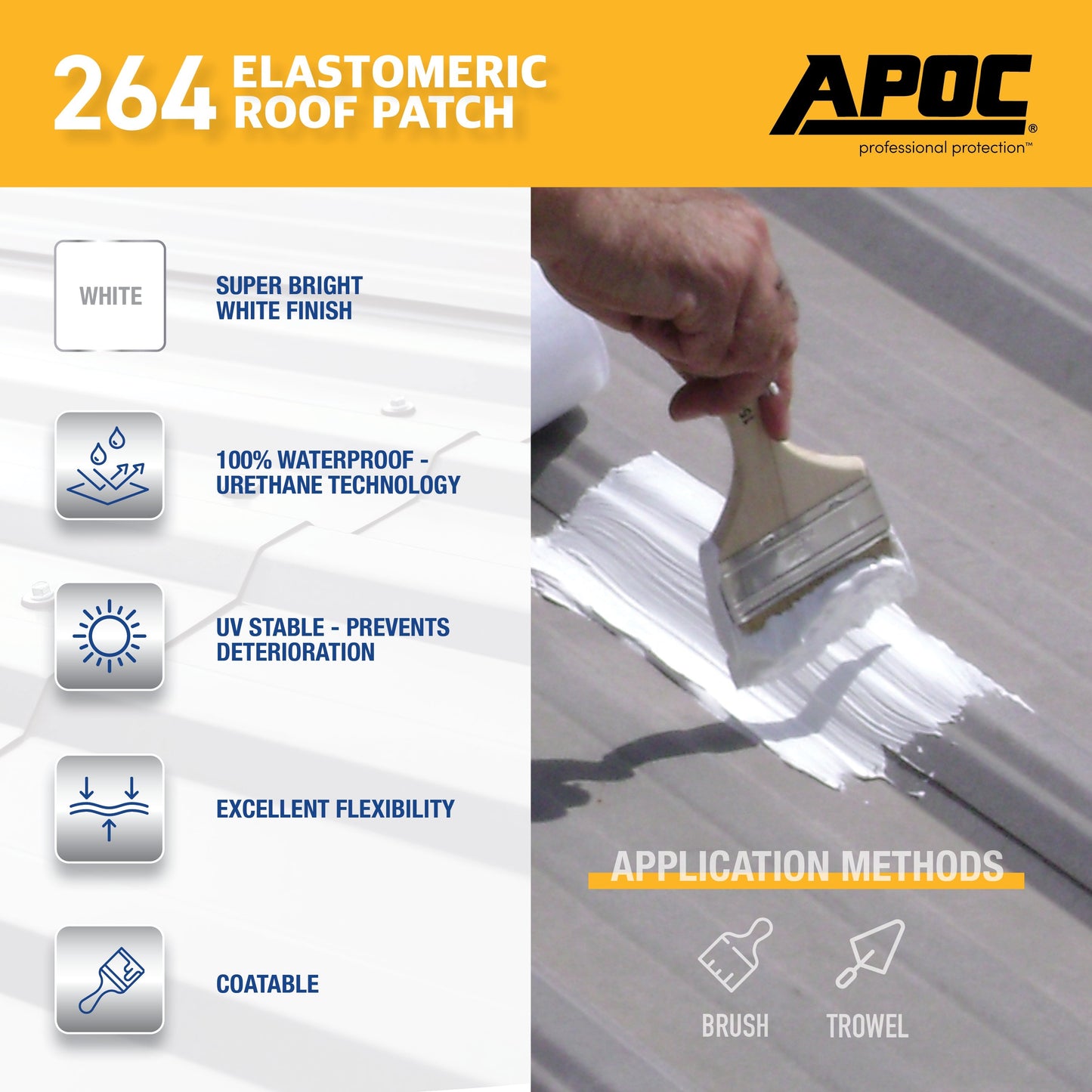APOC<sup>®</sup> 264<br>Elastomeric Roof Patch