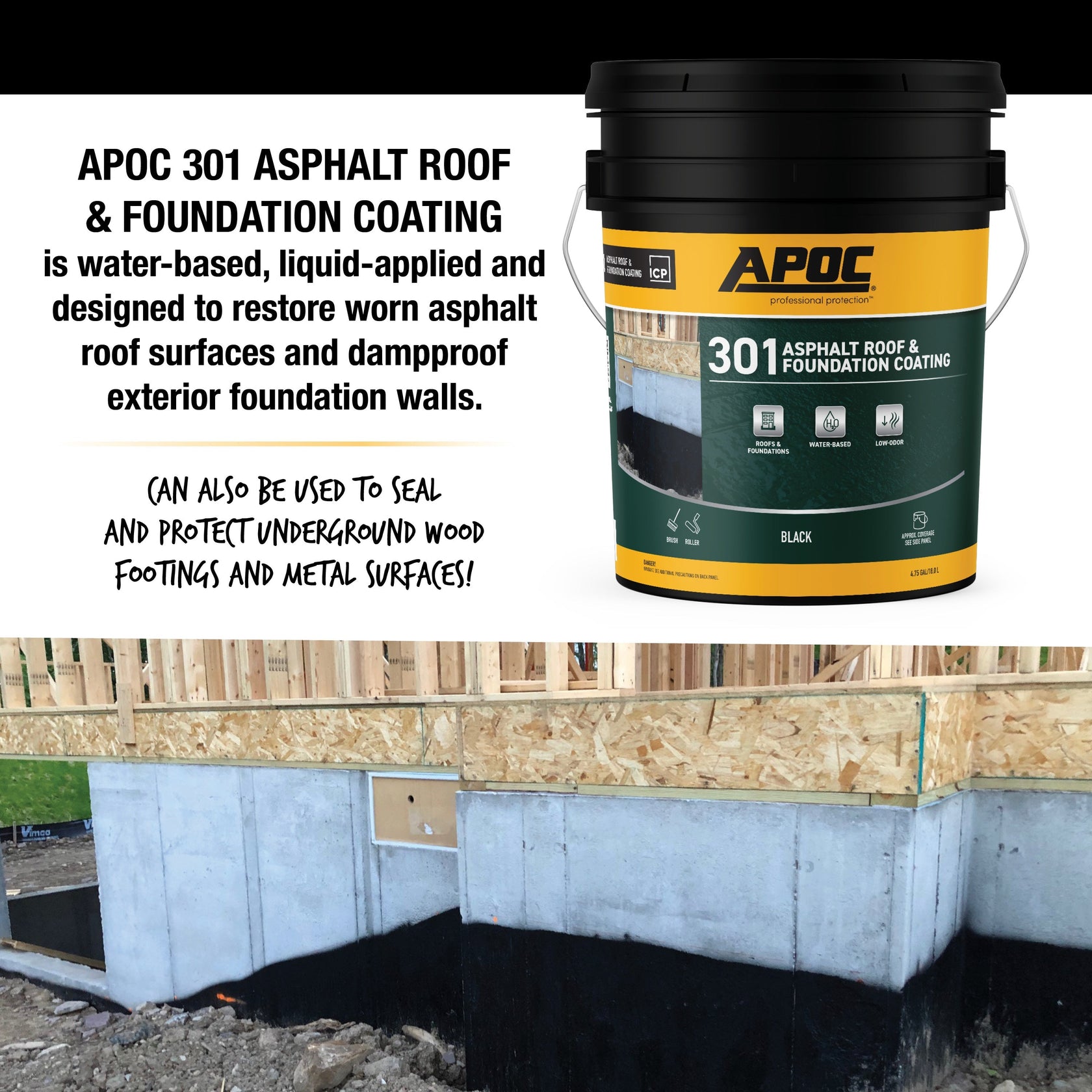 Apoc System APOC® 301 Asphalt Roof & Foundation Coating