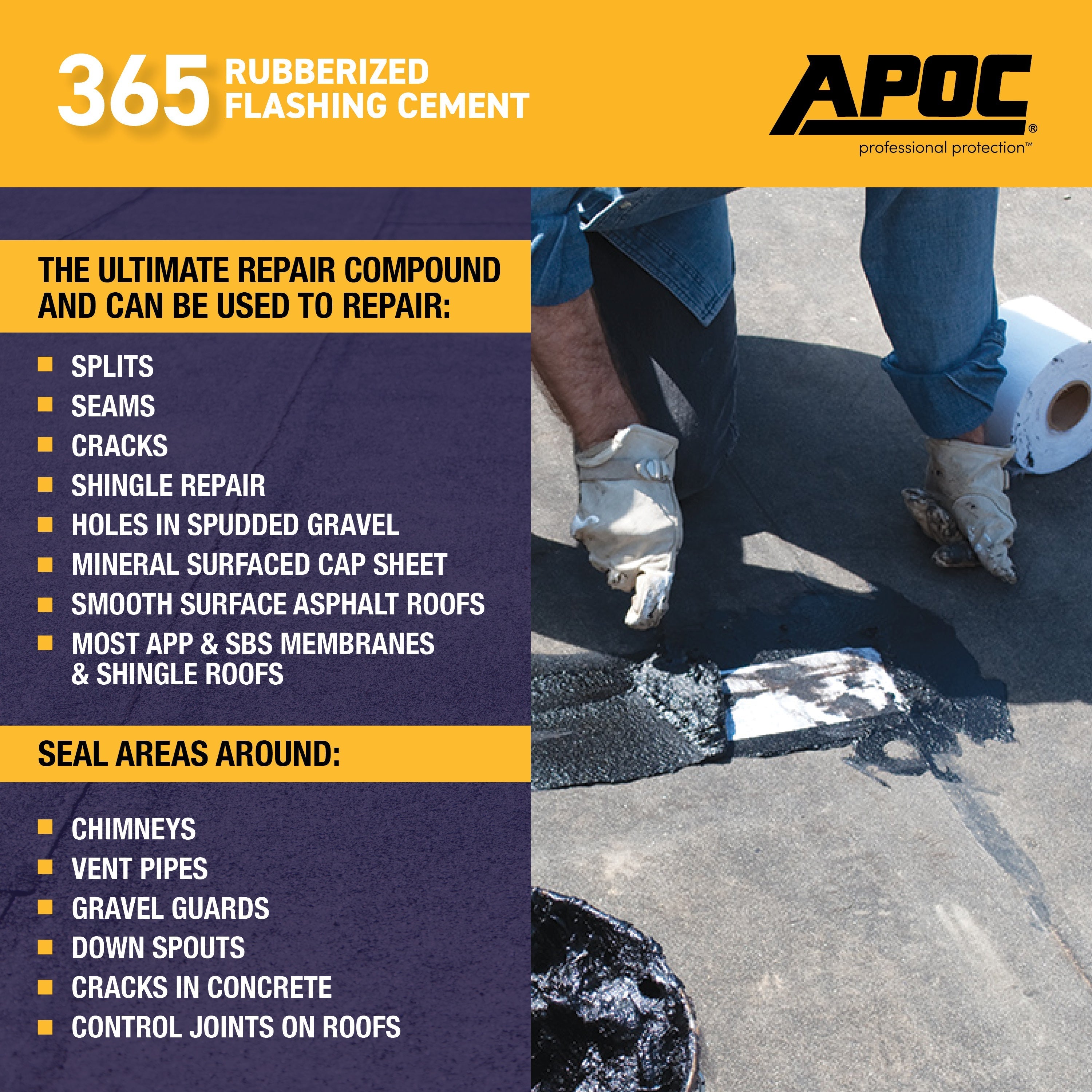 APOC® 365 Rubberized Flashing Cement