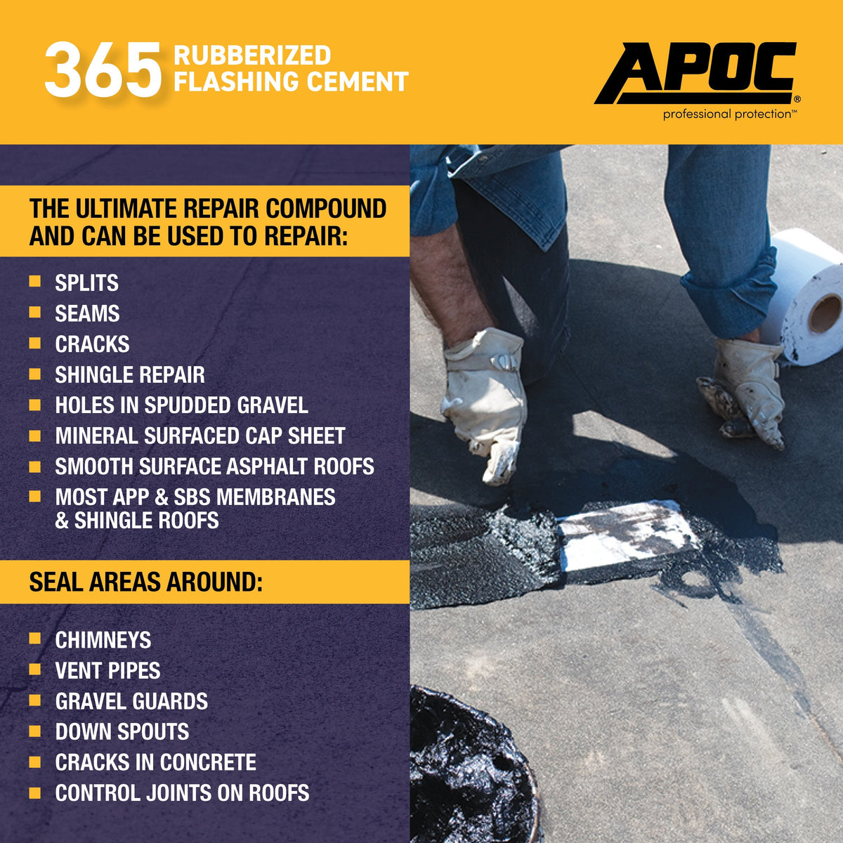Apoc APOC® 365 Rubberized Flashing Cement