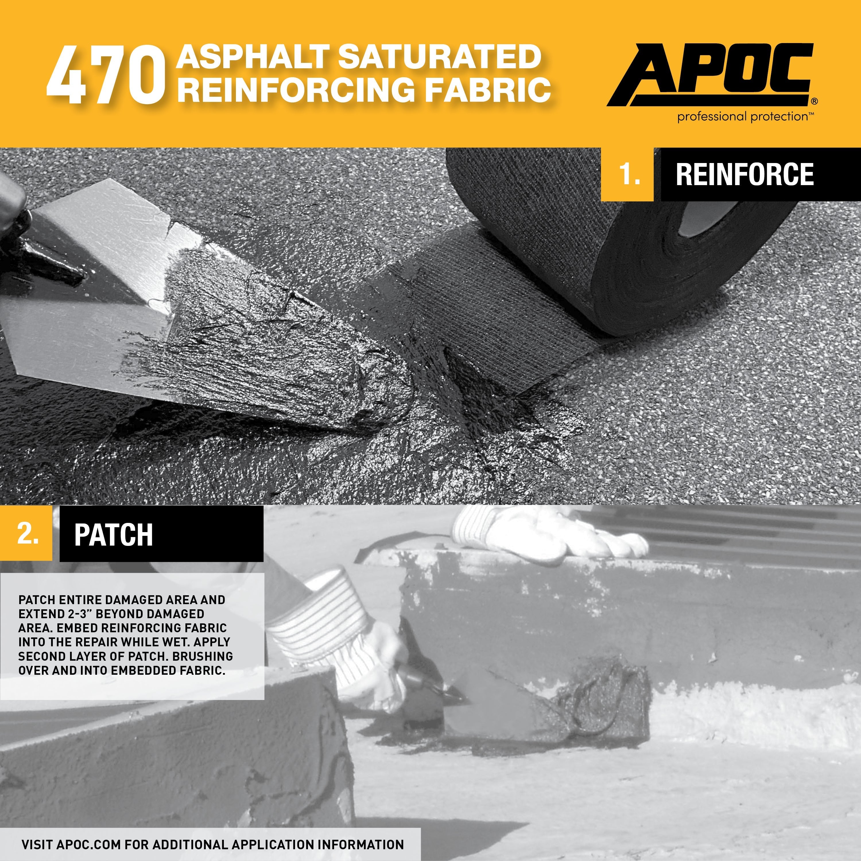 スパアルプス　ブリハット APOC® 470Asphalt Saturated Reinforcing Fabric
