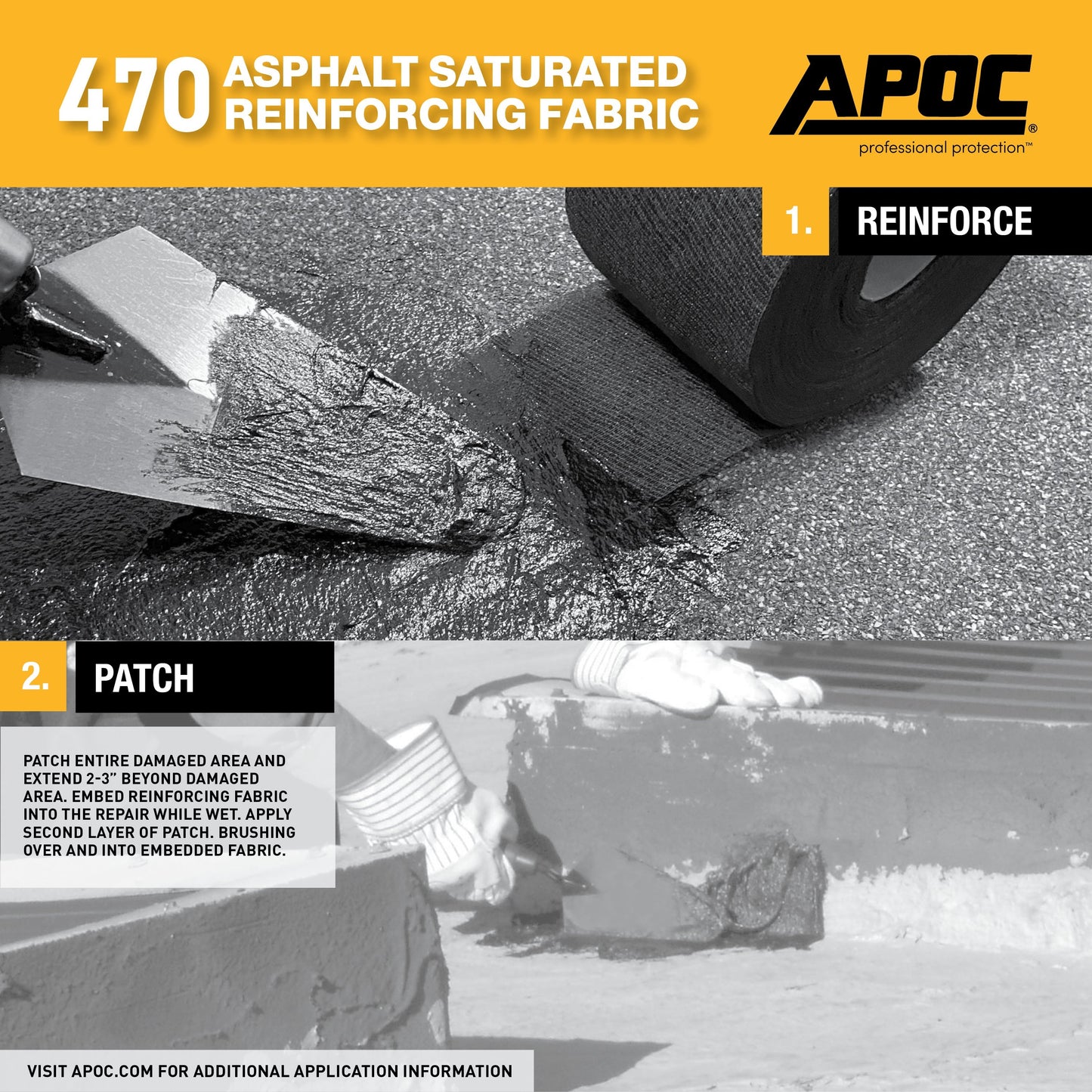 APOC<sup>®</sup> 470<br>Asphalt Saturated Reinforcing Fabric