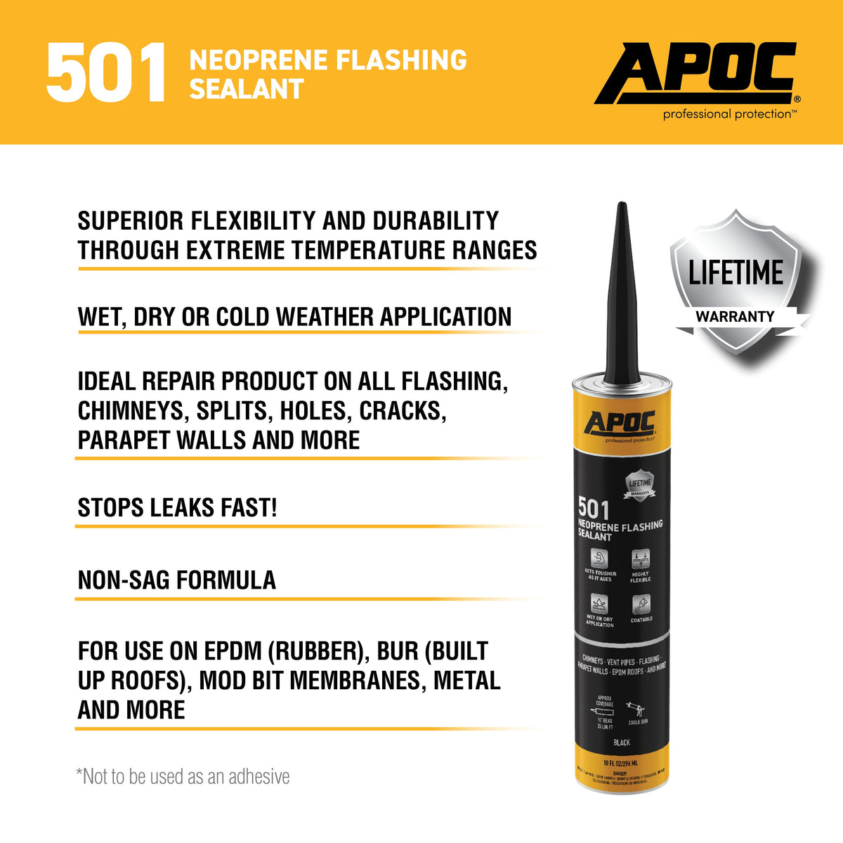 Apoc APOC® 501 Neoprene Flashing Sealant
