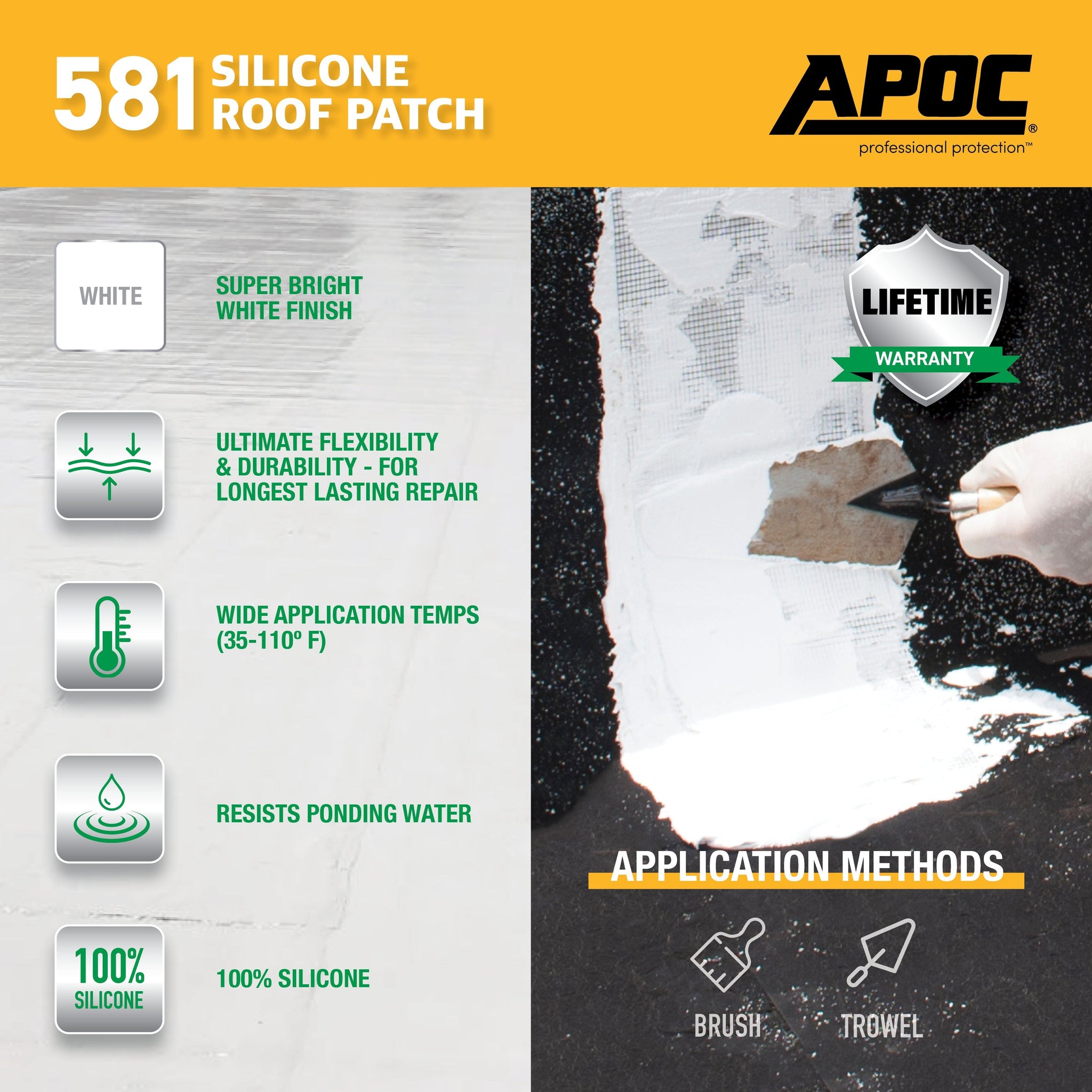 APOC®581Silicone Roof Patch