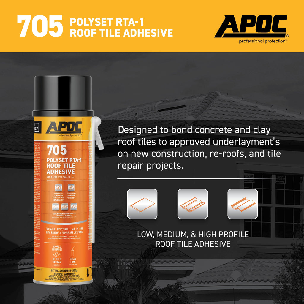 Apoc 705 Polyset Rta 1 Roof Tile Adhesive