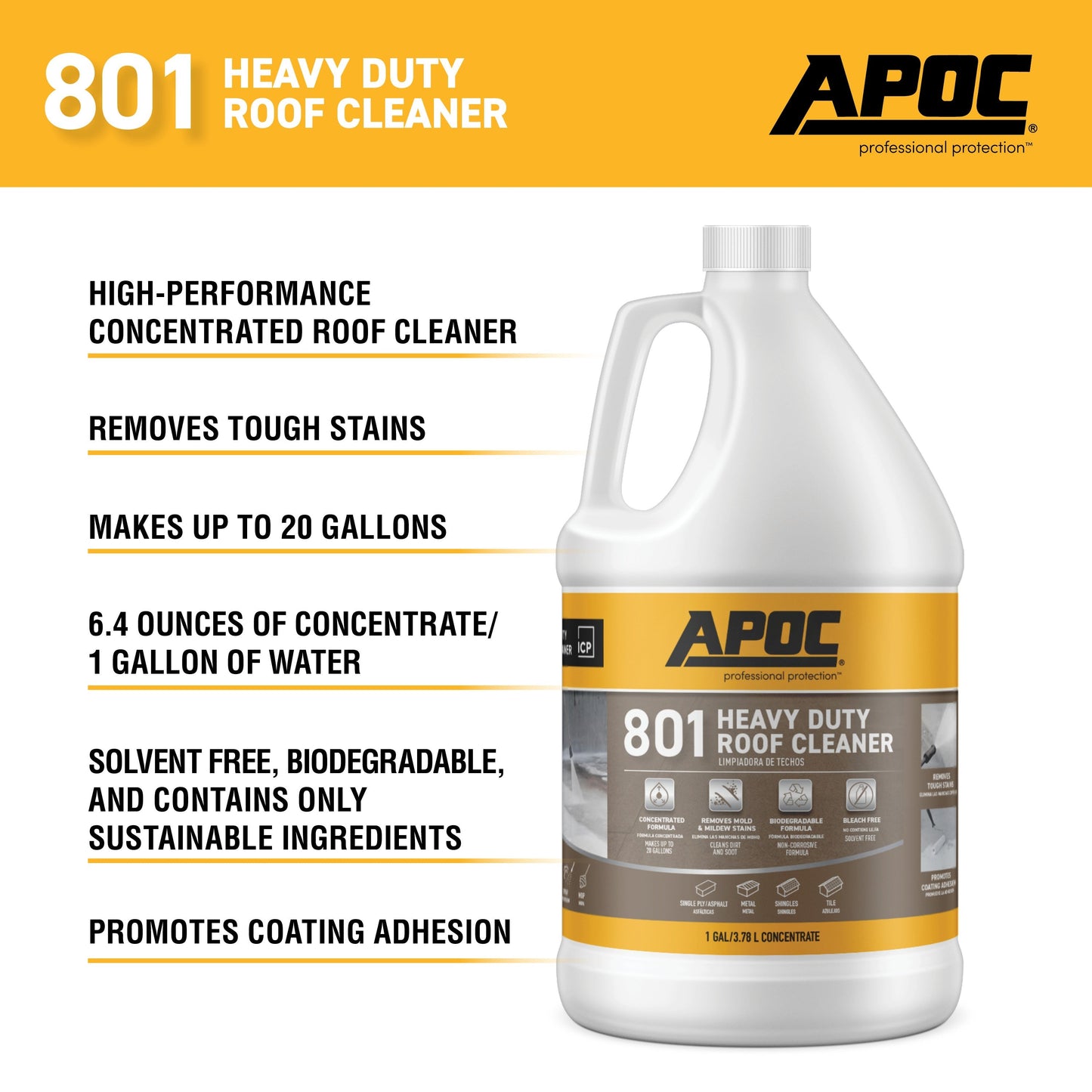 APOC<sup>®</sup> 801<br>Heavy Duty Roof Cleaner