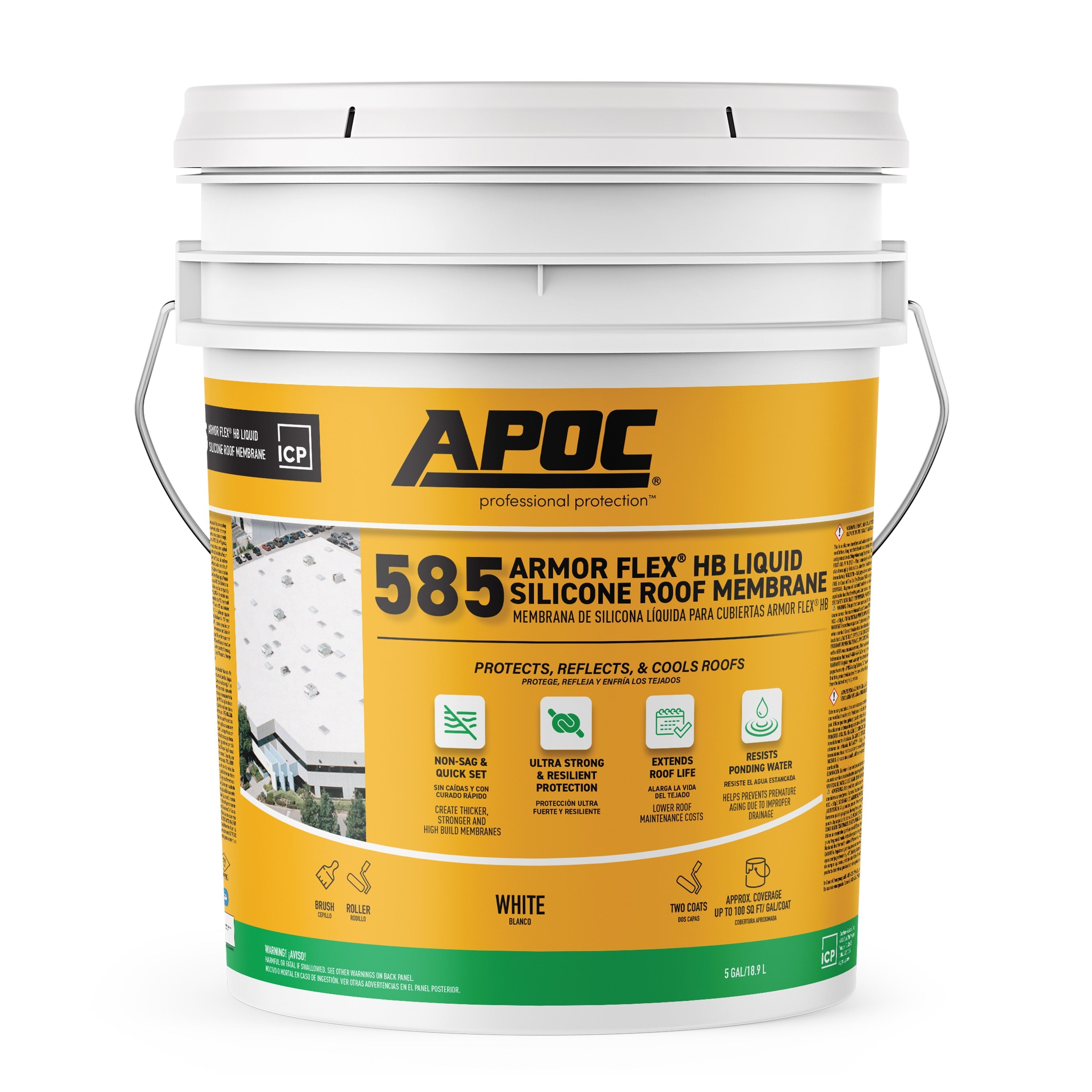 APOC<sup>®</sup> 585 Armor Flex<sup>®</sup>HB Liquid Silicone Roof Membrane