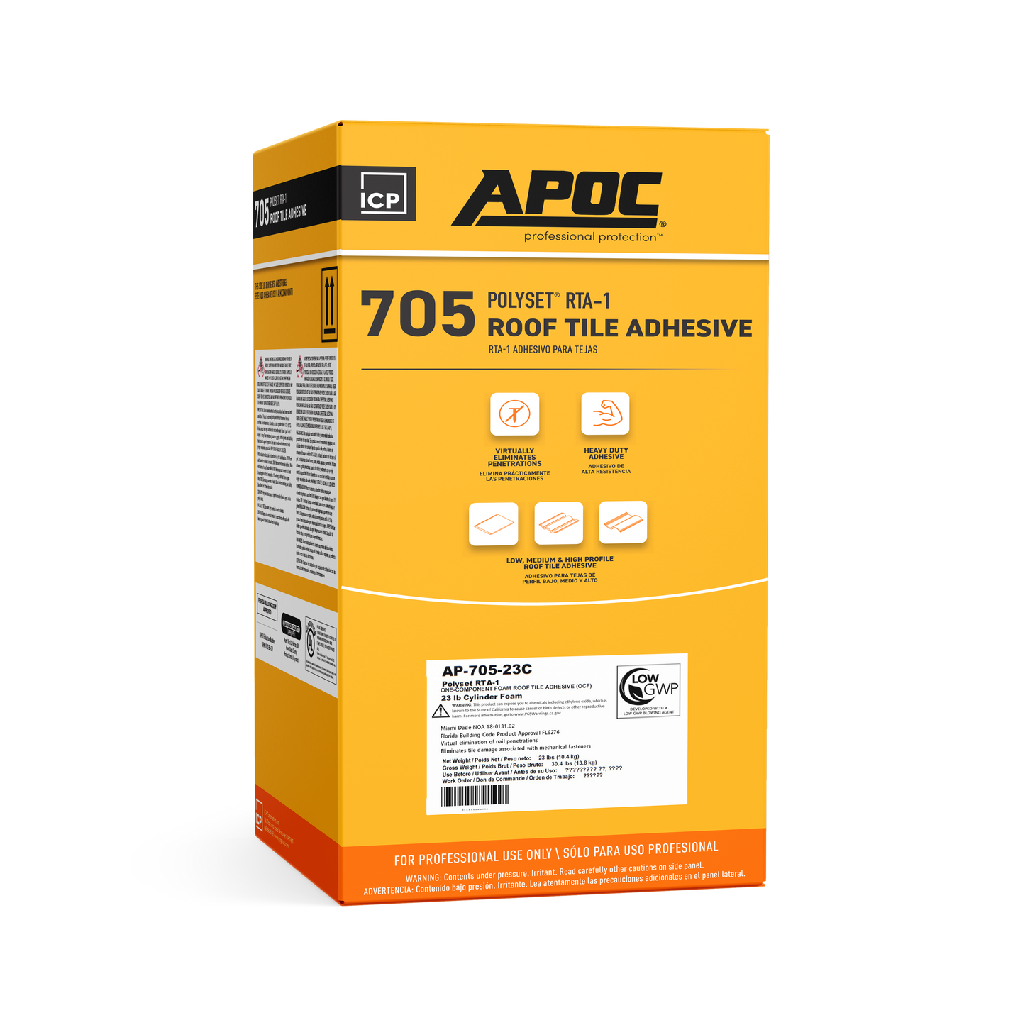 APOC<sup>®</sup> 705<br>Polyset<sup>®</sup> RTA-1 Roof Tile Adhesive